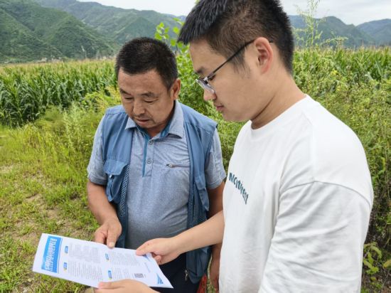 志愿者在田间地头宣传 和龙市委宣传部/供图 志愿者在田间地头宣传 和龙市委宣传部/供图