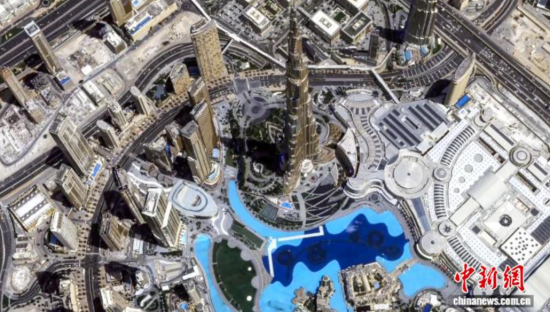 “吉林一号”高精度三维立体成果视图——阿联酋迪拜。(长光卫星供图) “吉林一号”高精度三维立体成果视图——阿联酋迪拜。(长光卫星供图)